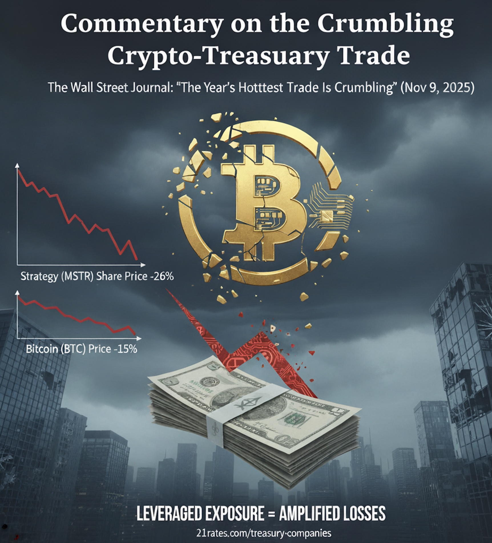 The Bitcoin Treasury Trade Under Pressure