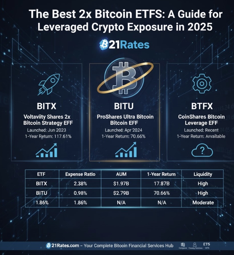 The Best 2x Bitcoin ETFs: A Guide for Leveraged Crypto Exposure