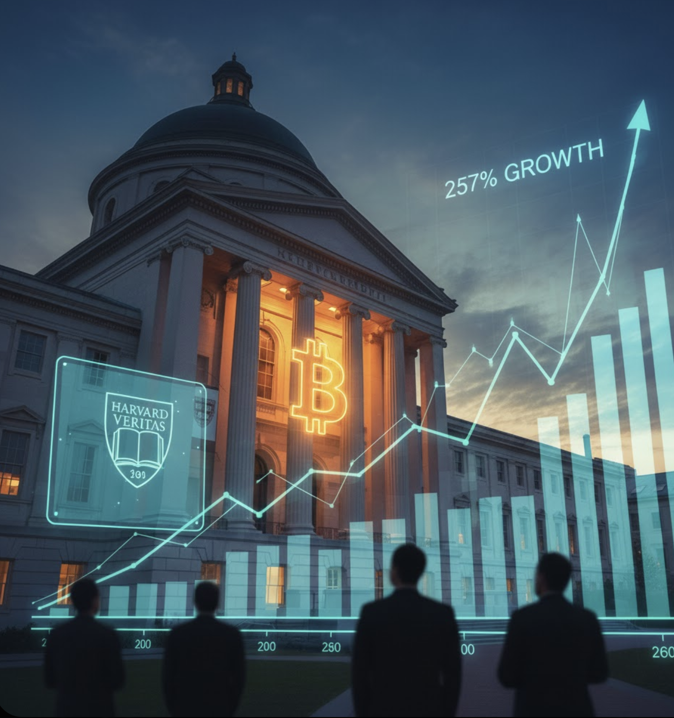 Harvard's $443M Bitcoin Bet: 257% ETF Surge