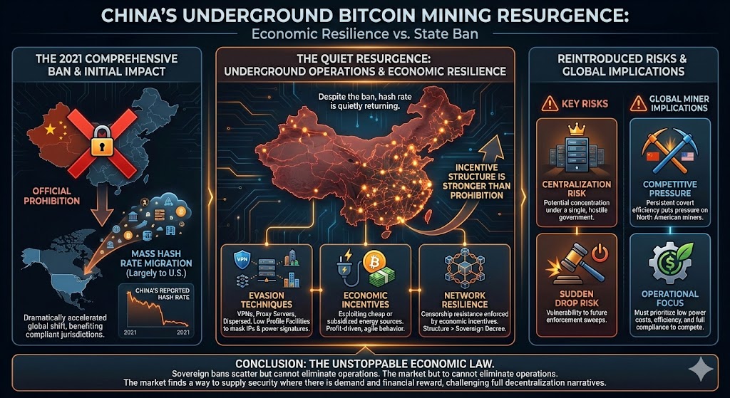 China’s Underground Bitcoin Mining Resurgence