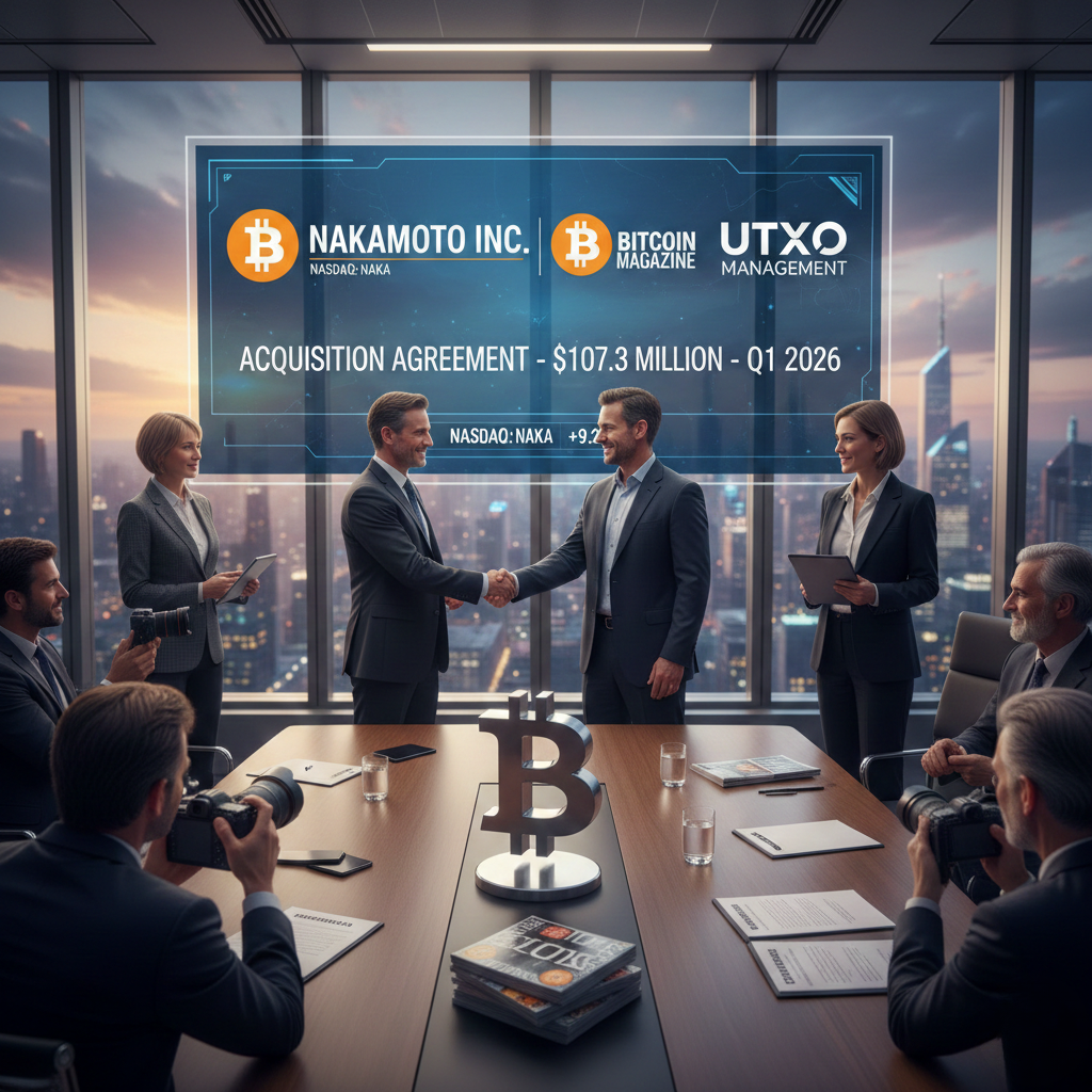 Nakamoto Inc. Strikes $107M Deal for Bitcoin Magazine Parent BTC Inc and UTXO Management