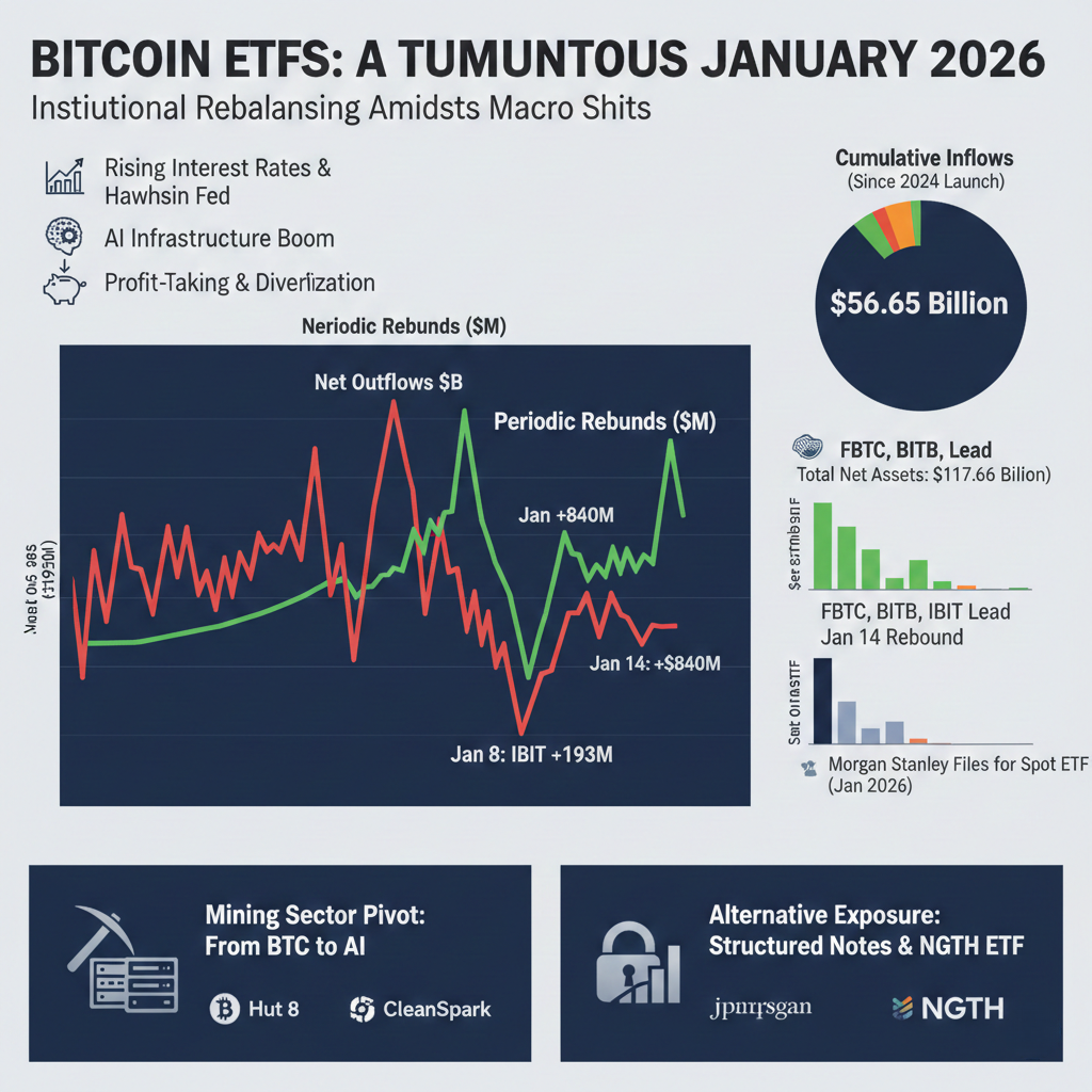 Bitcoin ETF Outflows Continue in January 2026 Amid Rate Concerns