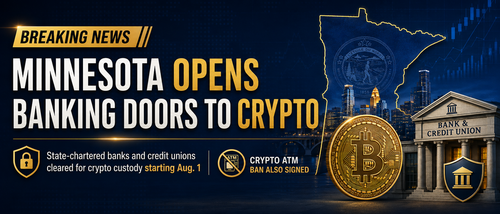 Minnesota Just Gave Your Local Bank Permission to Hold Your Bitcoin