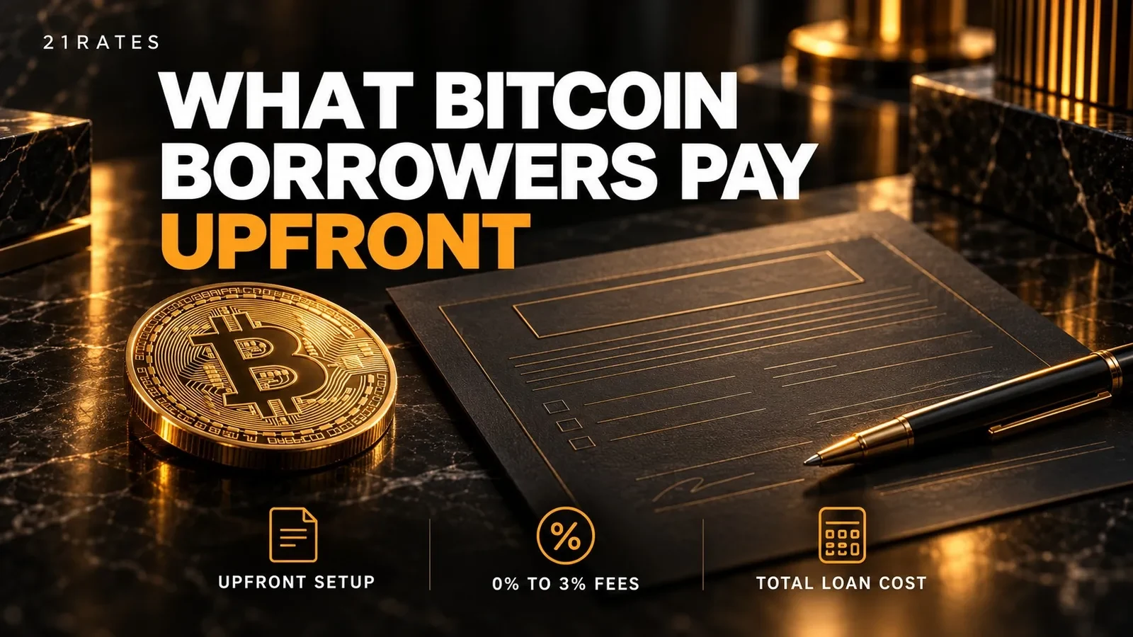 Bitcoin Loan Origination Fees: What Borrowers Actually Pay Upfront